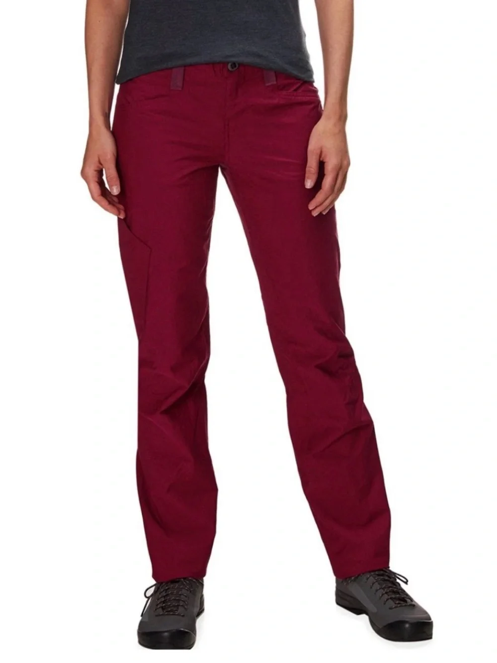 Women's Hiking Pants in Burgundy
